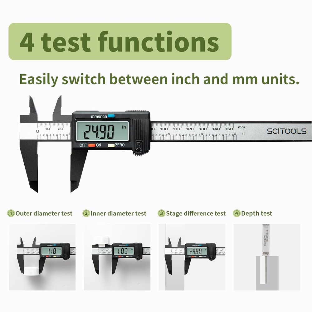6 Inch Digital Caliper Measuring Tool Micrometer