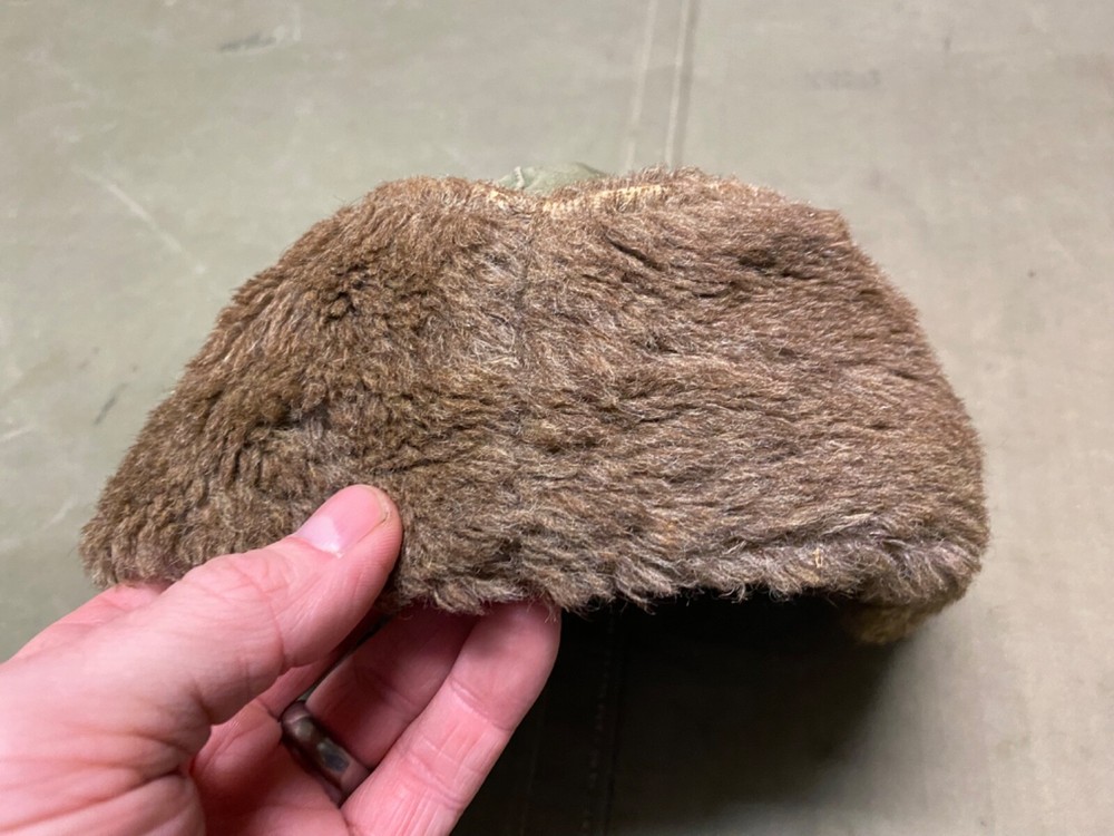 ORIGINAL POST WWII US ARMY M1943 WINTER PILE HAT CAP-MEDIUM SIZE 7