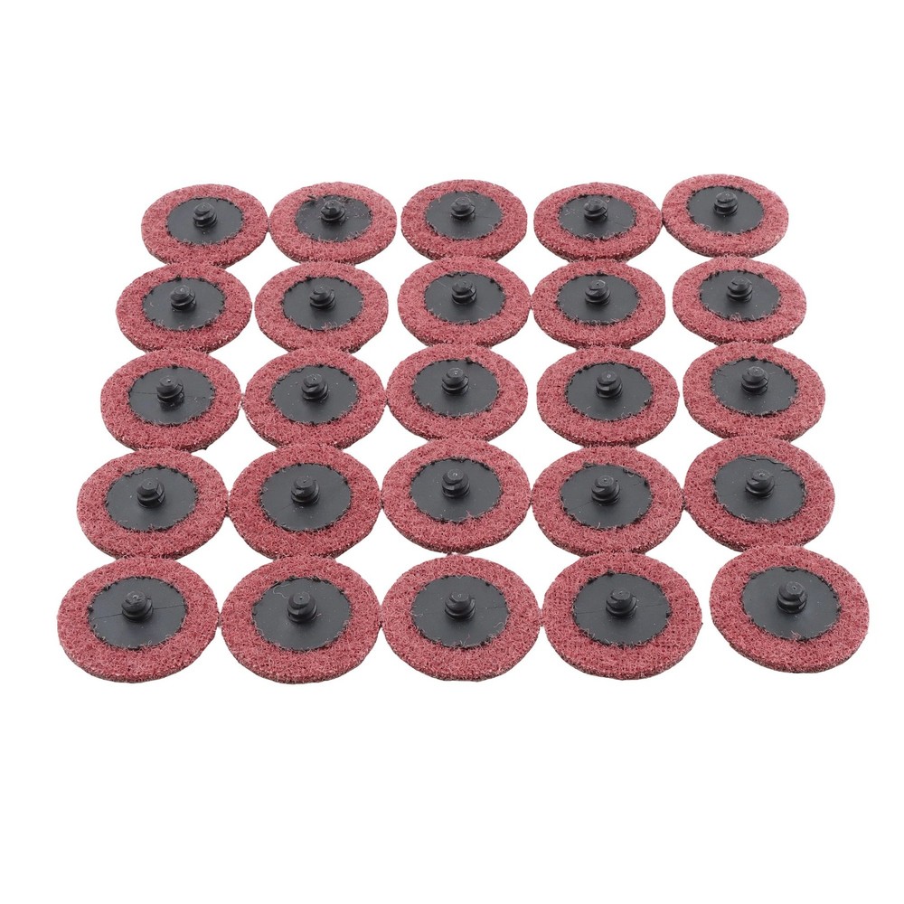 25 Pcs 2 Inch Medium Prep Pad Discs Surface Conditioning Quick Change Discs