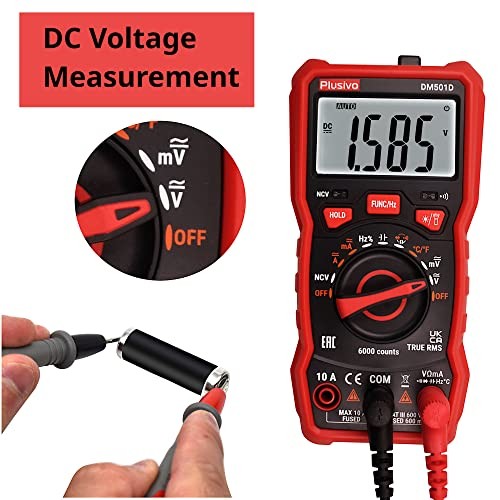 Multimeter 6000 Counts Digital Multimeter Auto Ranging TRMS AC DC Voltmeter