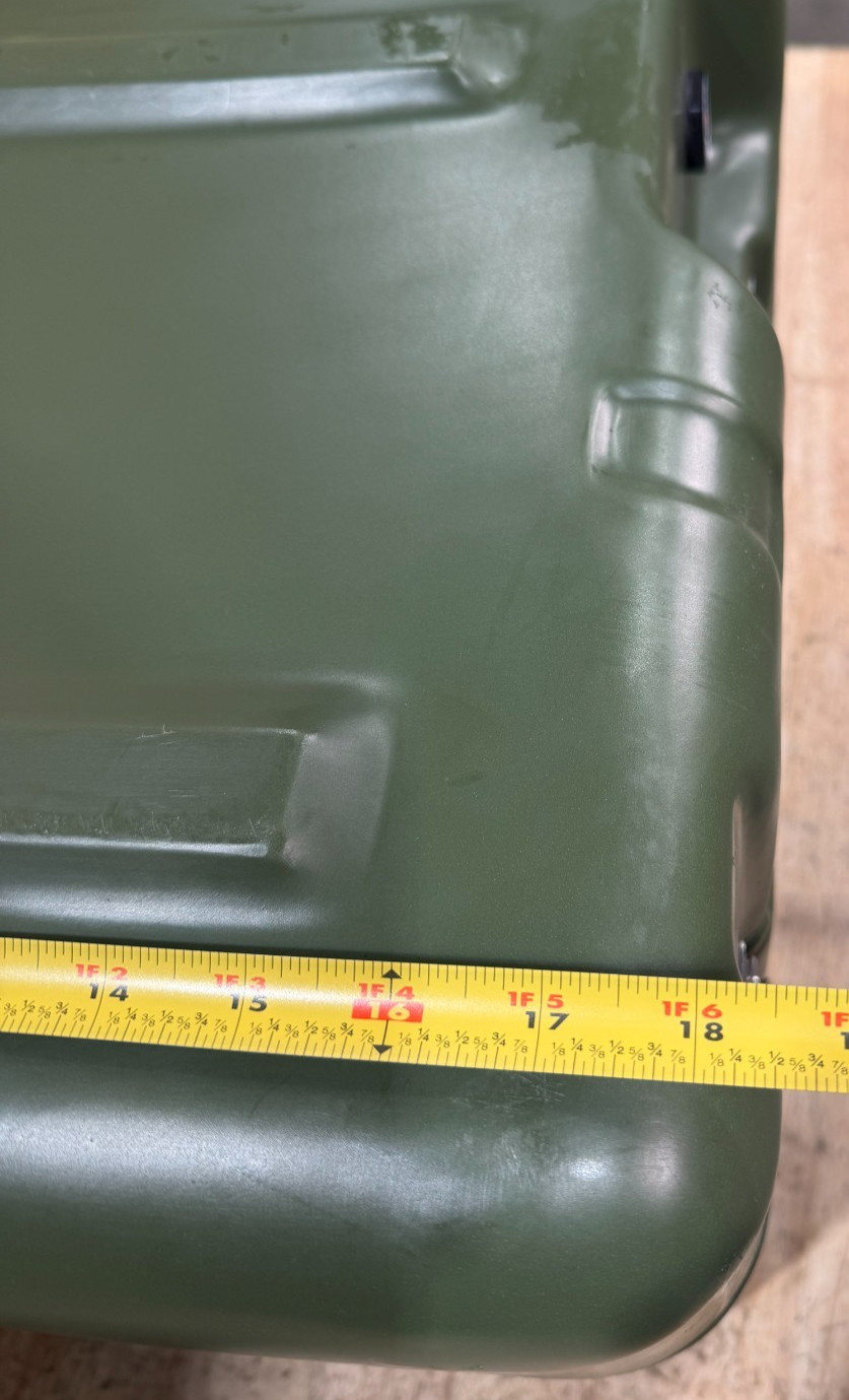 Pelican Hardigg Footlocker Green Case 24.5x18.5x15" Military Waterproof