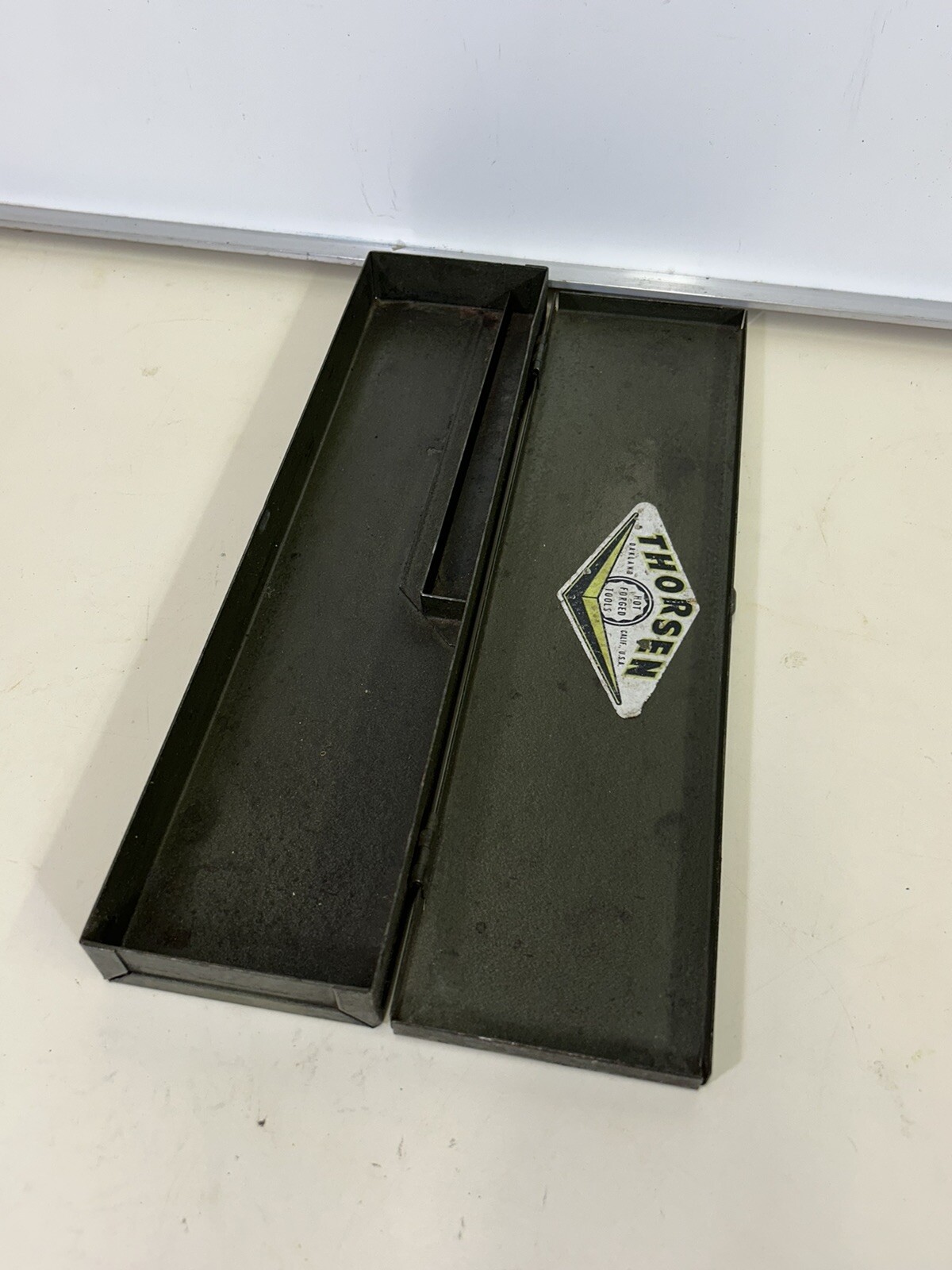 Thorsen Tool Socket Ratchet Empty Vintage Metal Box Case Oakland CA Read!