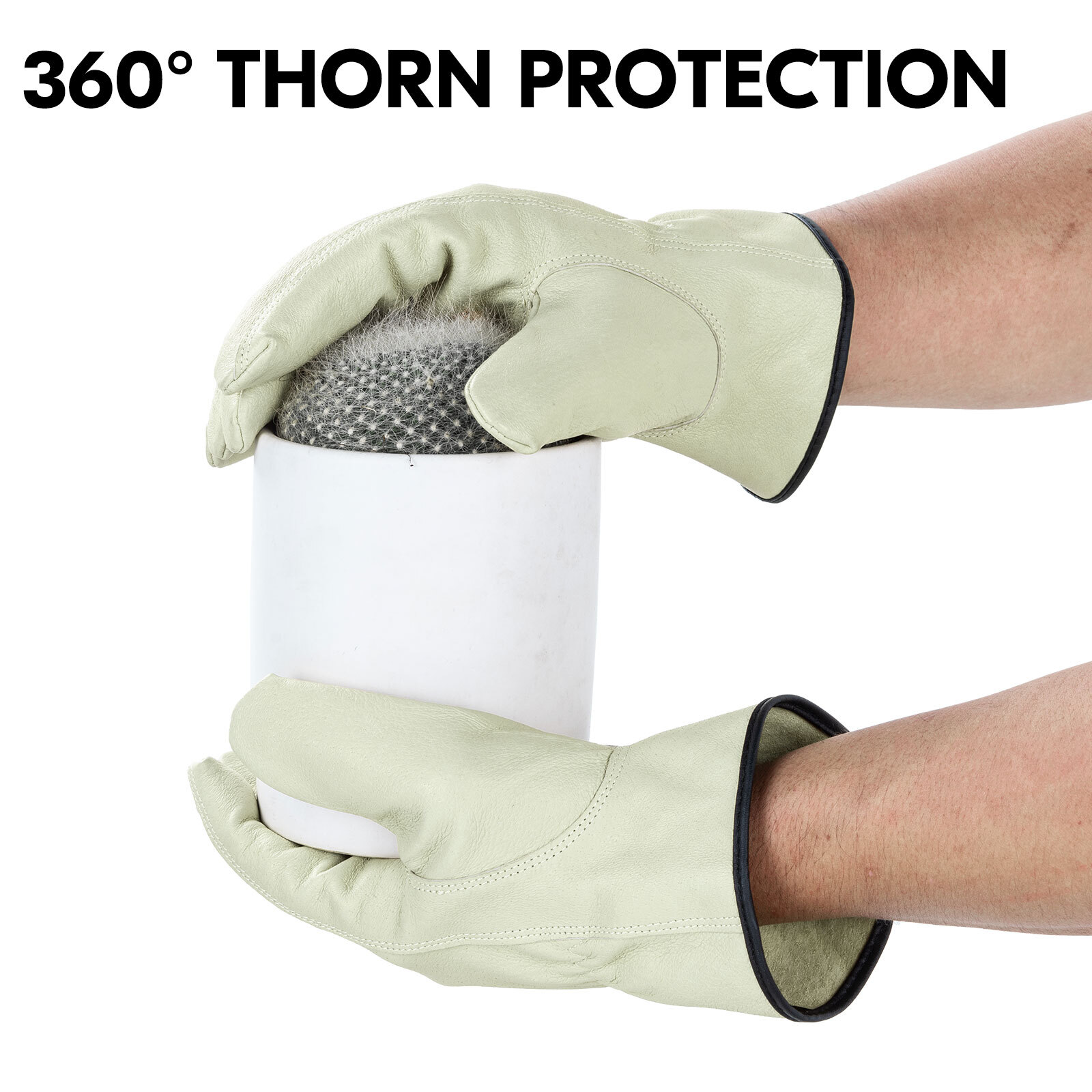 Vgo 1/2/3Pairs Pigskin Leather Work Gloves Men,Outdoor Driving Gloves (PA9501)