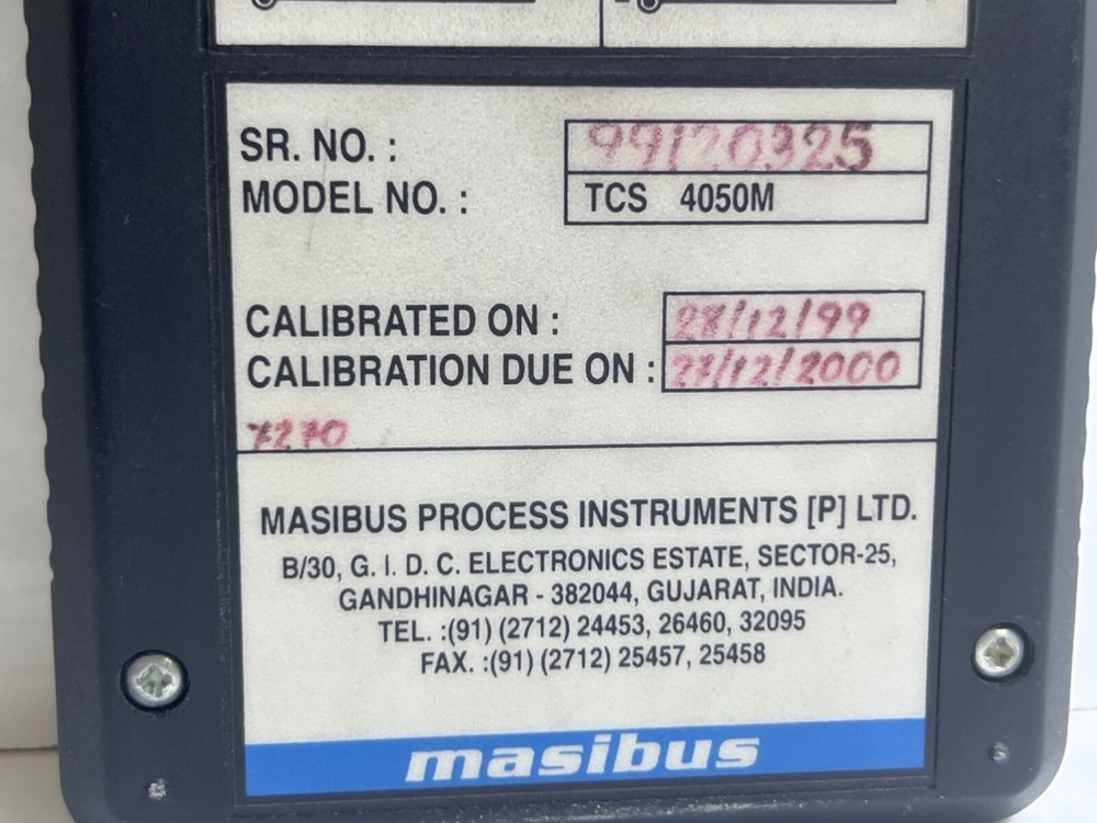 MASIBUS TCS 4050M PORTABLE LOOP CALIBRATOR