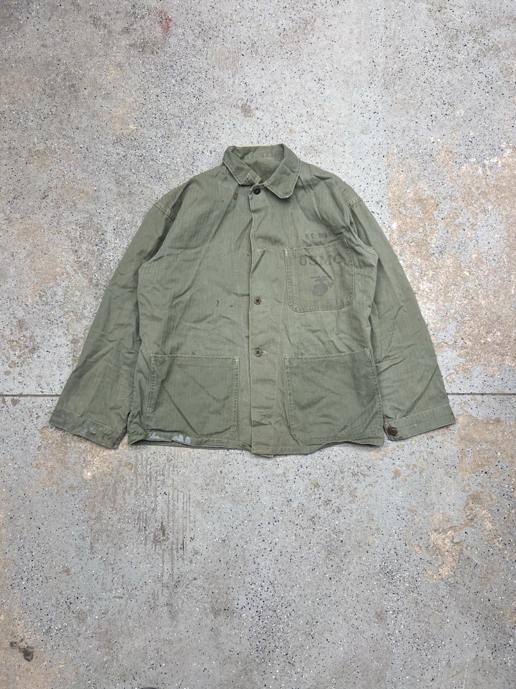 Authentic WW2 USMC HBT Chore Jacket