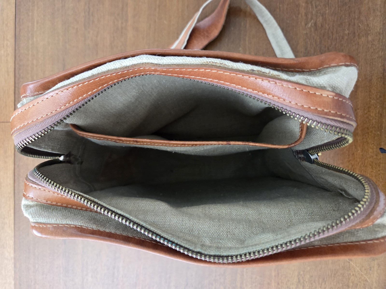 Vtg Canvas Crossbody Messenger Bag Satchel Military Safari Indiana Jones