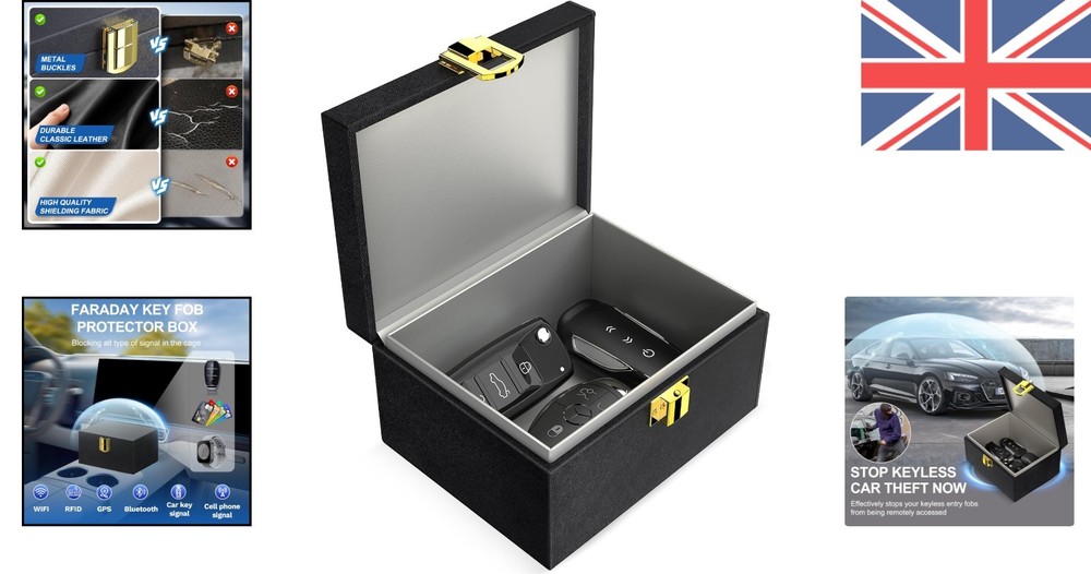Compact Faraday Box for Keyless Signal Blocking - Anti-Theft Key Protector