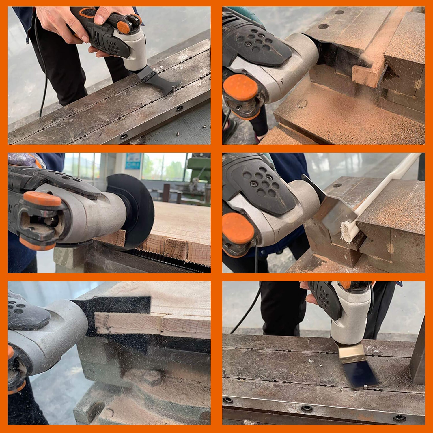 240Pcs Oscillating Multitool Saw Blade Tools For Dewalt Ridgid Makita Milwaukee