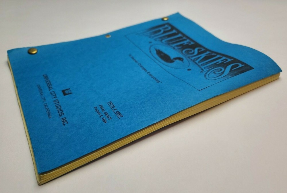 BLUE SKIES / John Peaslee 1994 TV Script, "A Partner Changes Everything"