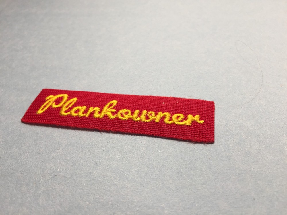 US Navy -Plankowner cloth patch (Yellow/Red)