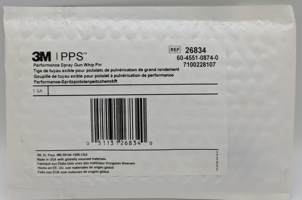 3M Performance Spray Gun Whip Pin 4 Pins Pack 26834