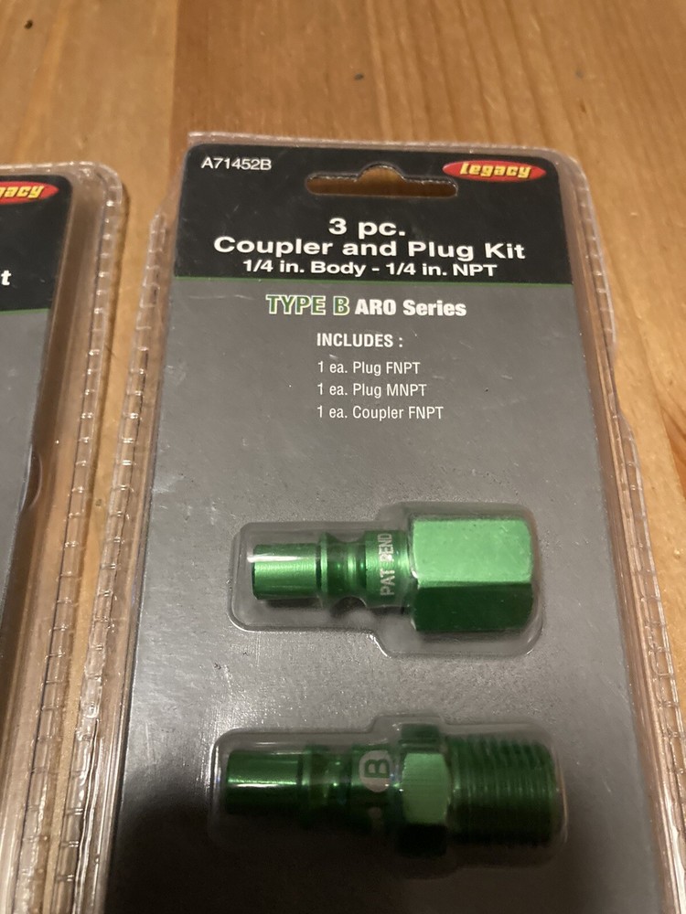 2 Pack Coupler And Plug Kit Type B