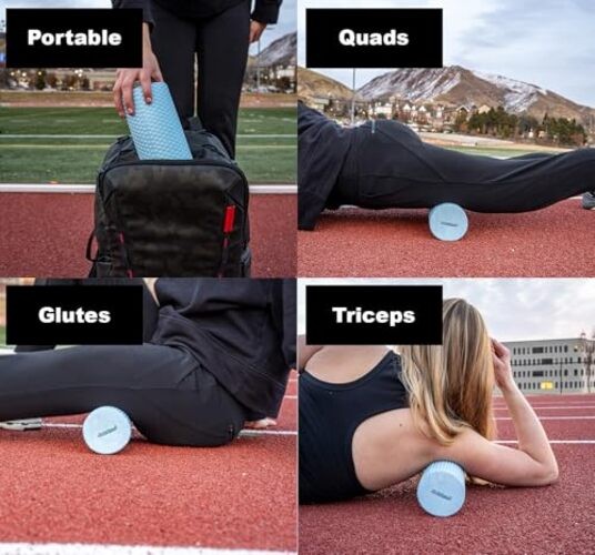 11.8 Inch Medium Density Foam Massage Roller - Light Blue Trigger Point