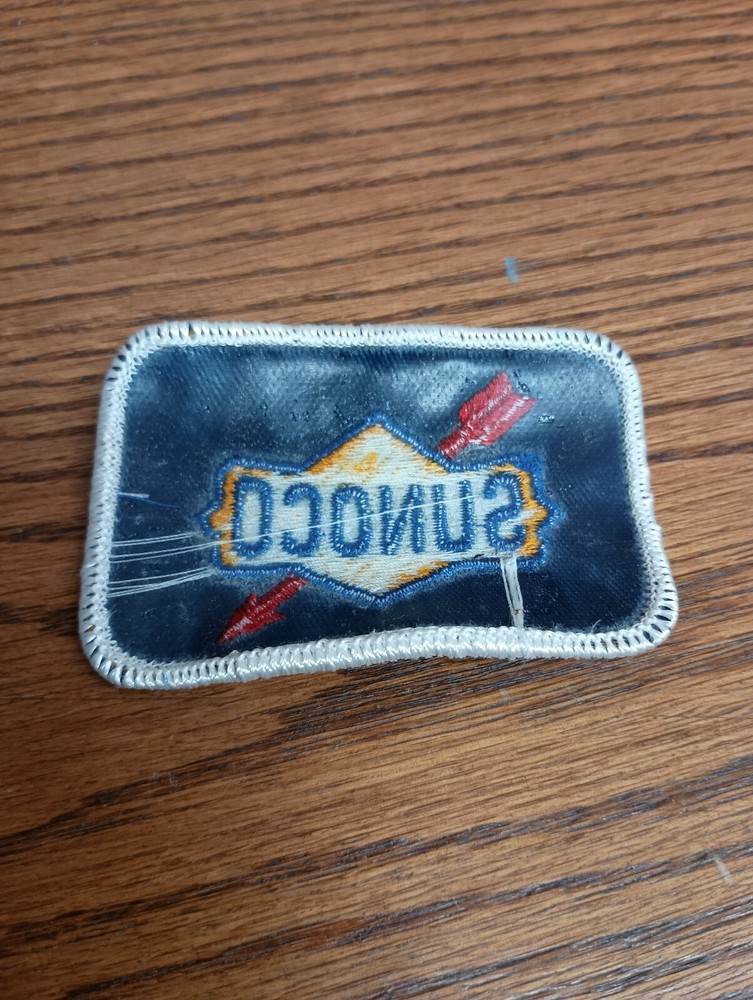 Sunoco Gasoline Attendant Patch Vintage Blue Version