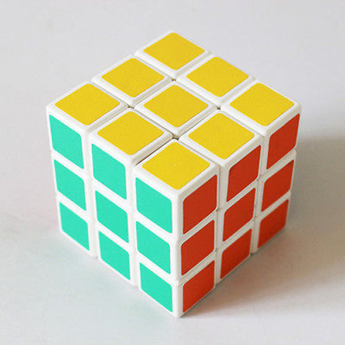Brain Teaser Magic Cube Puzzle 3x3, White