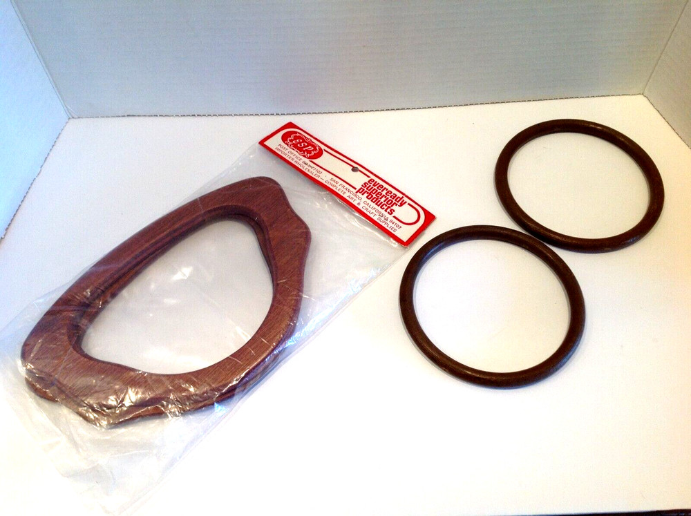 Macrame Craft Handles Rings - 2 Handles & 2 Rings