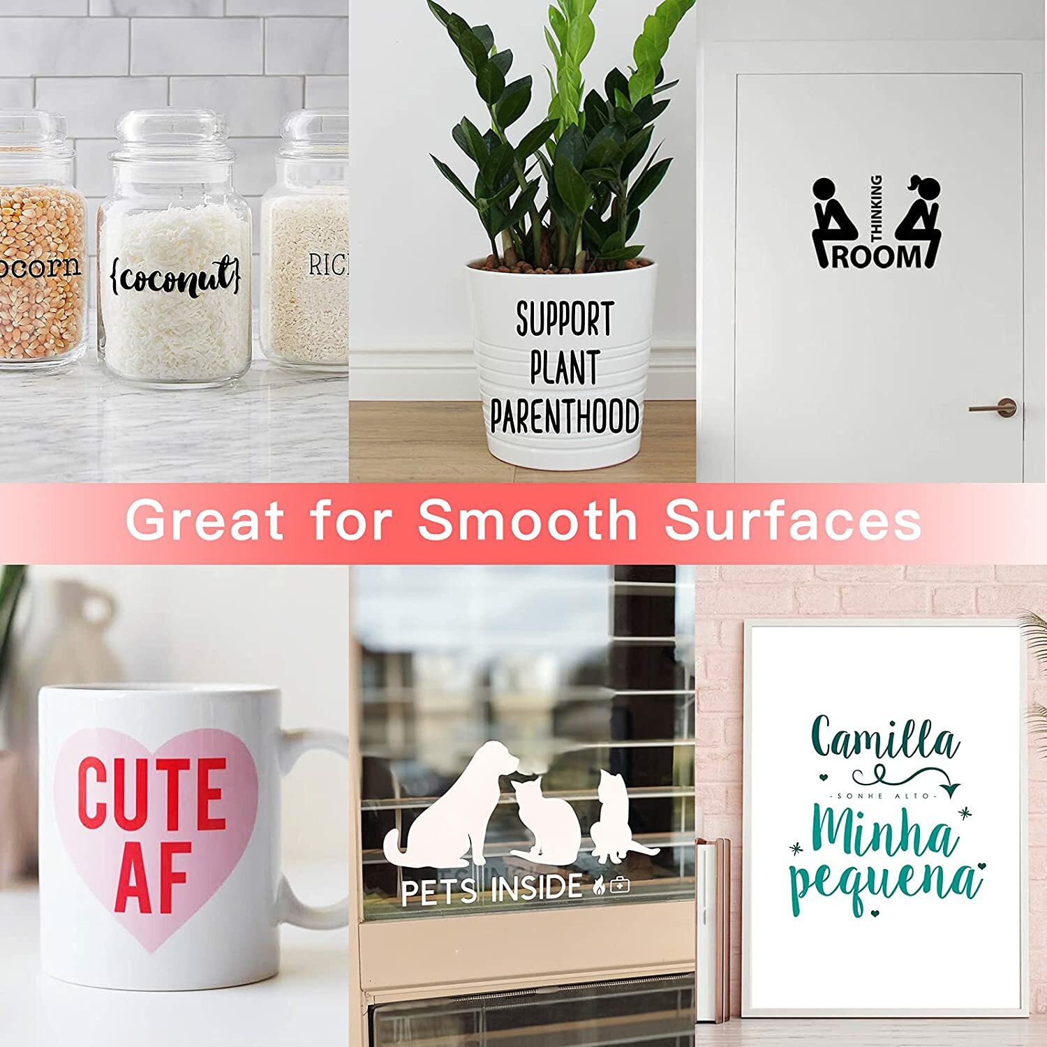 HTVRONT Vinyl Transfer Tape Roll - Craft Application Paper for Cricut with Grid