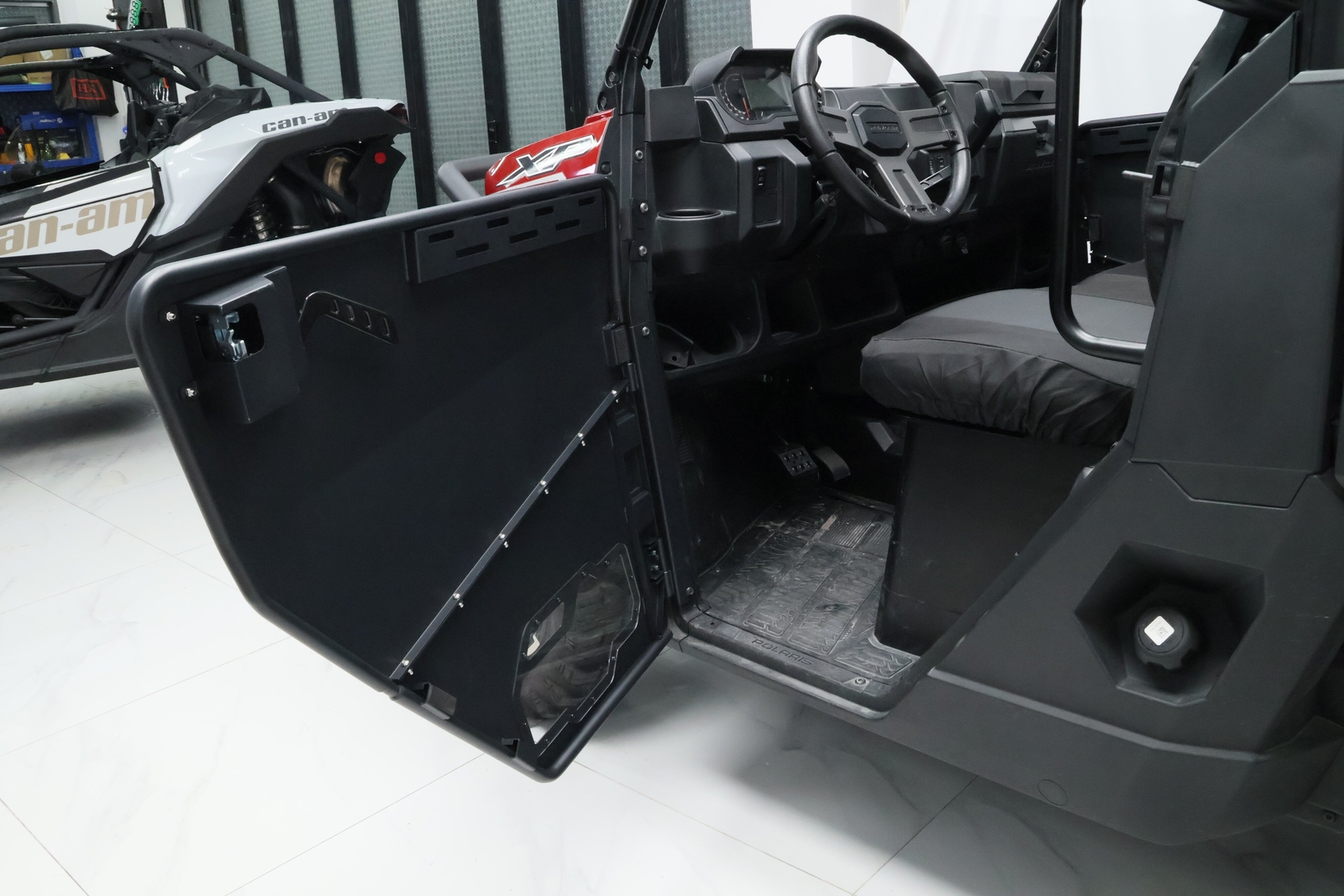 2x For Polaris Ranger XP 1000/ 1000 Heavy Duty Aluminum Doors w/ Clear PC Window