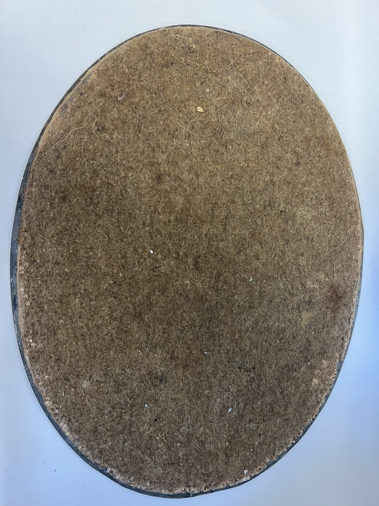 2 Vintage Silver-plate Round Oval Scroll Etched Trivet Hot Pad Plates Felt Back