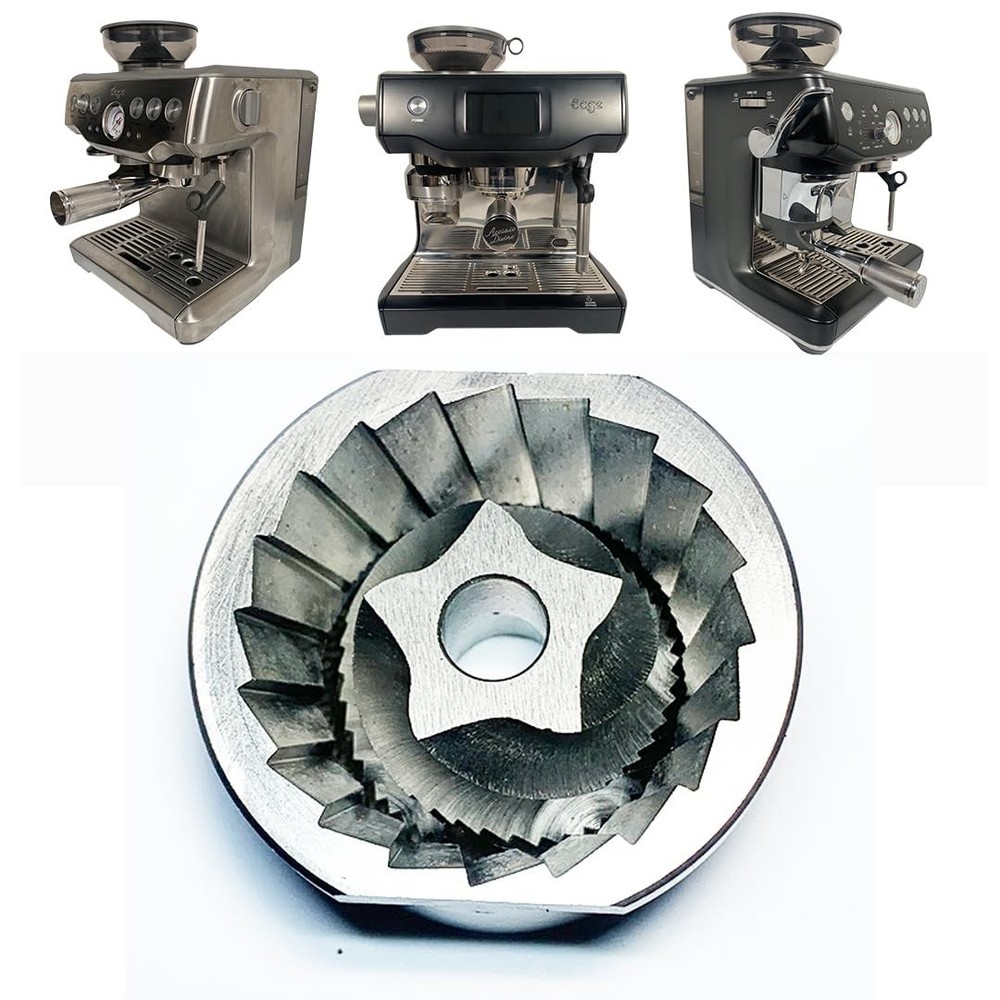 Precision Fit Conical Burrs for Coffee Grinders - Upper & Lower Set, Adjustable