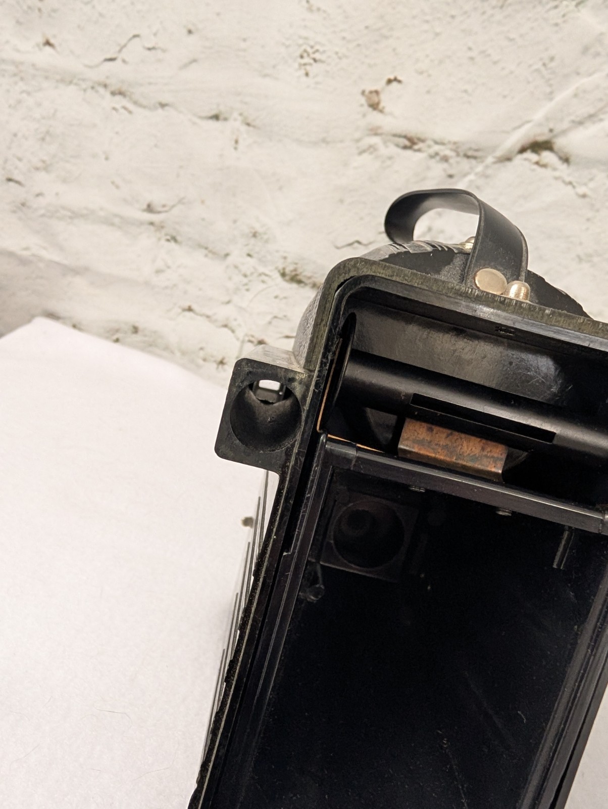 Spartus Press Flash Camera Galter Chicago Vintage Box Camera w Flash Untested