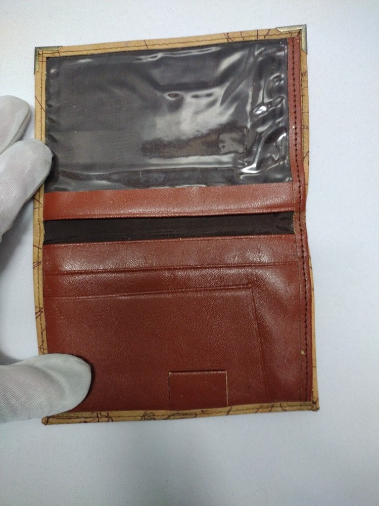 Passport Wallet Pocket with Map Print