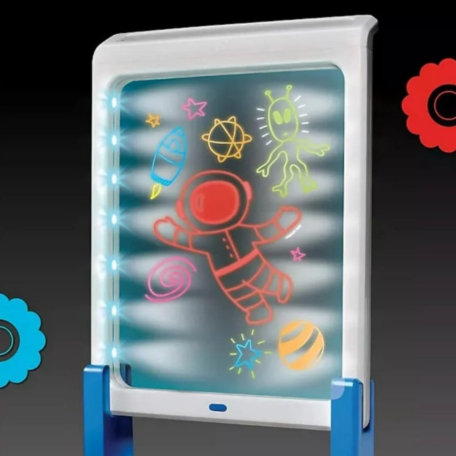 Discovery LED Artist Easel Removable Glow-in-The-Dark Portable Tablet Art Board