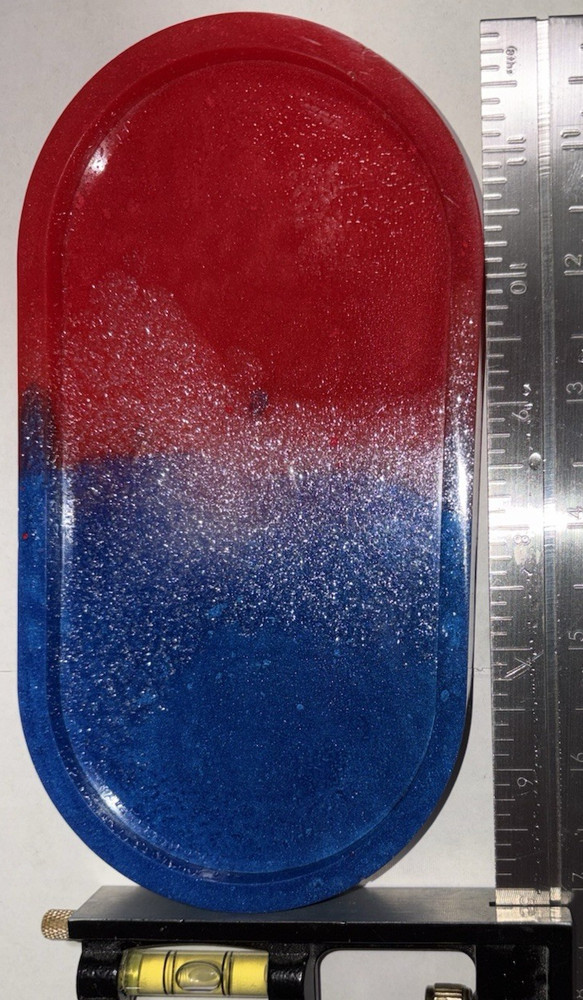 Blue/Red Epoxy Resin Soapdish Laundry Soapdish