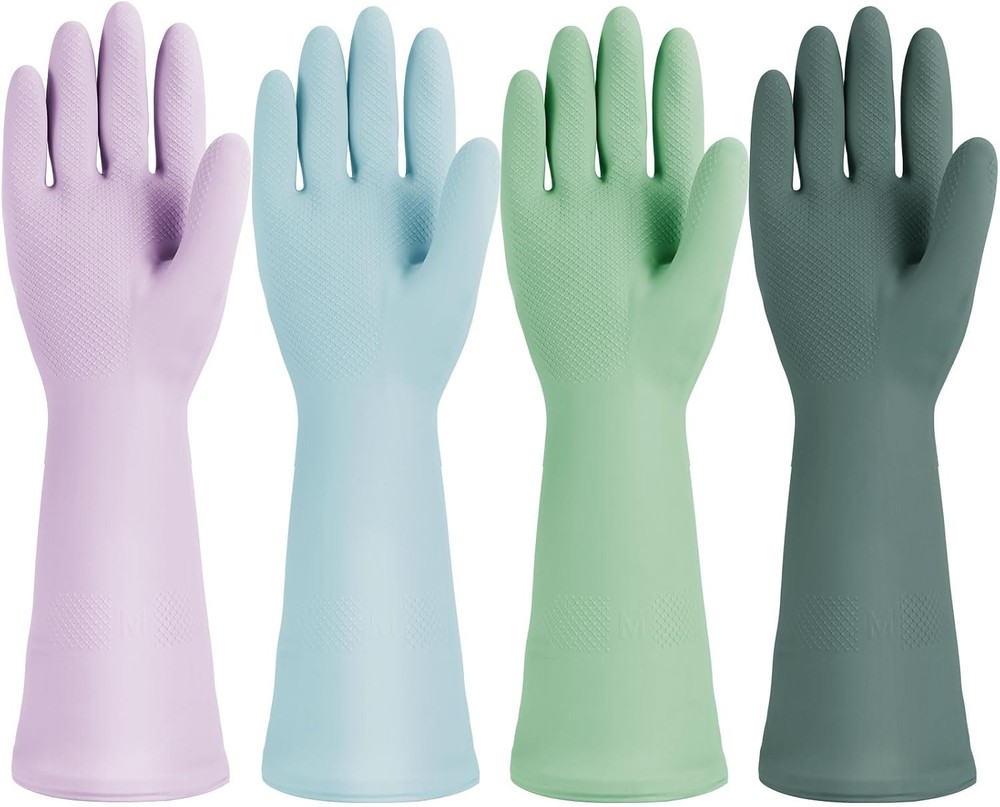 Reusable Dishwashing Cleaning Gloves Multi Pack
