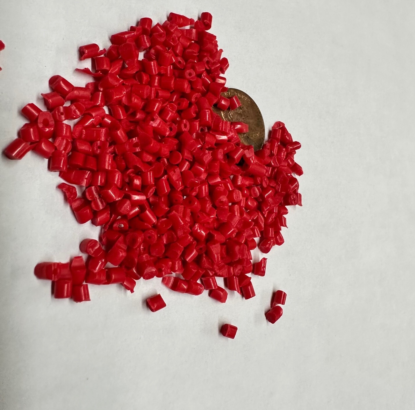 PP Plastic Pellets Polypropylene Resin Material Injection Molding Red 10 Lbs