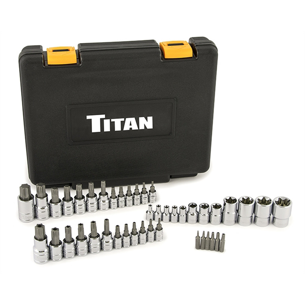54137TITAN 43-PC MASTER STAR BIT SOCKET SET