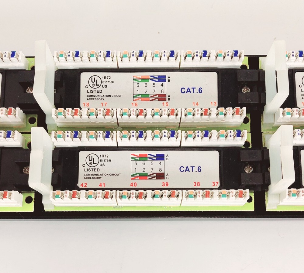 Tripp Lite 48 Port Data Rackmount CAT6 Ethernet 2U Patch Panel P48T-C6