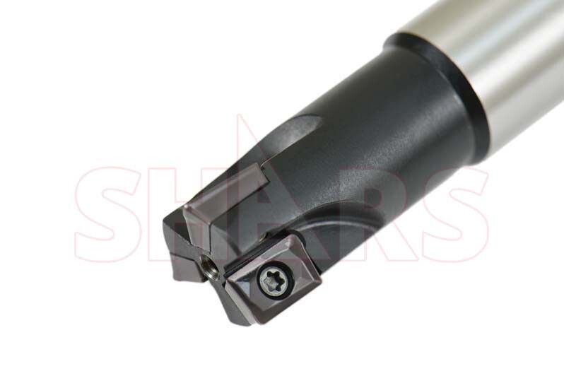 Shars 3/4" 3 FL 90° Indexable End Mill W/Certificate +5pc APKT Insert ![