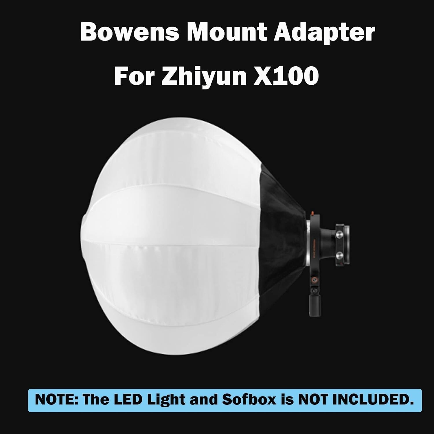 ZHIYUN Bowens Mount Adapter B with ZY Mount for CX100 /X60 /X100/G60 Light