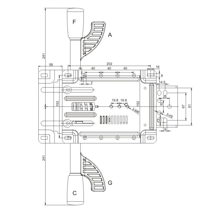 Multi-Function Heavy Duty Chair Tilt Control Mechanism Replacement | S4499