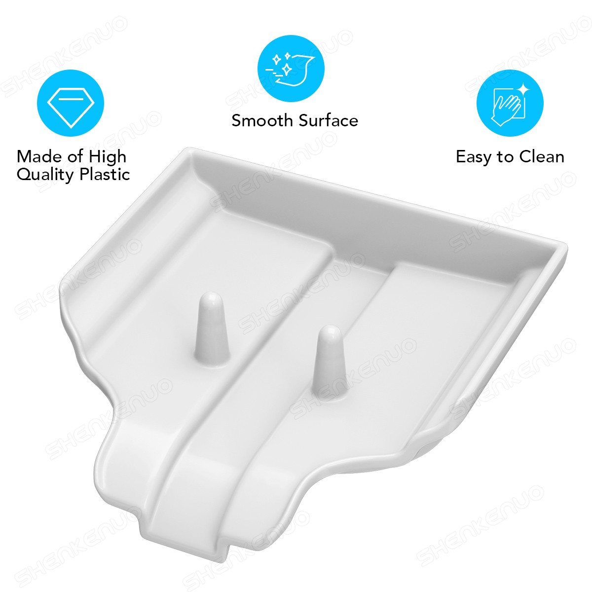 Plastic Soap Dish for Shower,Set of 1 Shower Soap Holder,Self draining Bar Soap