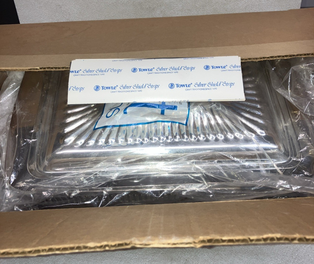 KENT Silversmith Taunton Serving Dish, Lidded With Pyrex Glass MM-39 (Brand New)