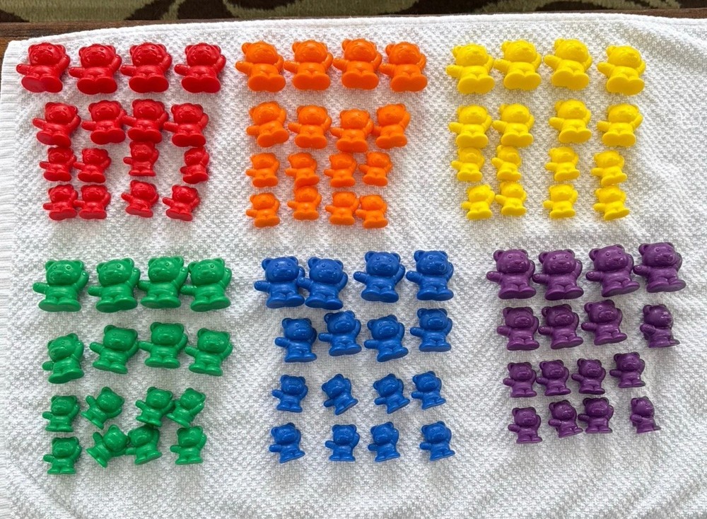 Didax Teddy Bear Counters 96 Pc 3 Sizes Sorting Math Manipulatives Set
