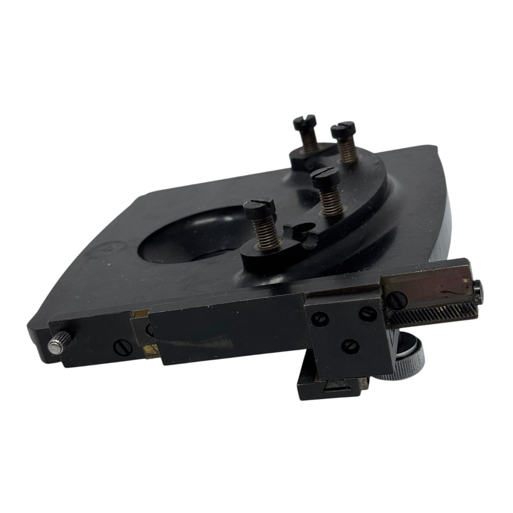 Universal Microscope Mechanical Stage – Adjustable XY Specimen Holder – Black