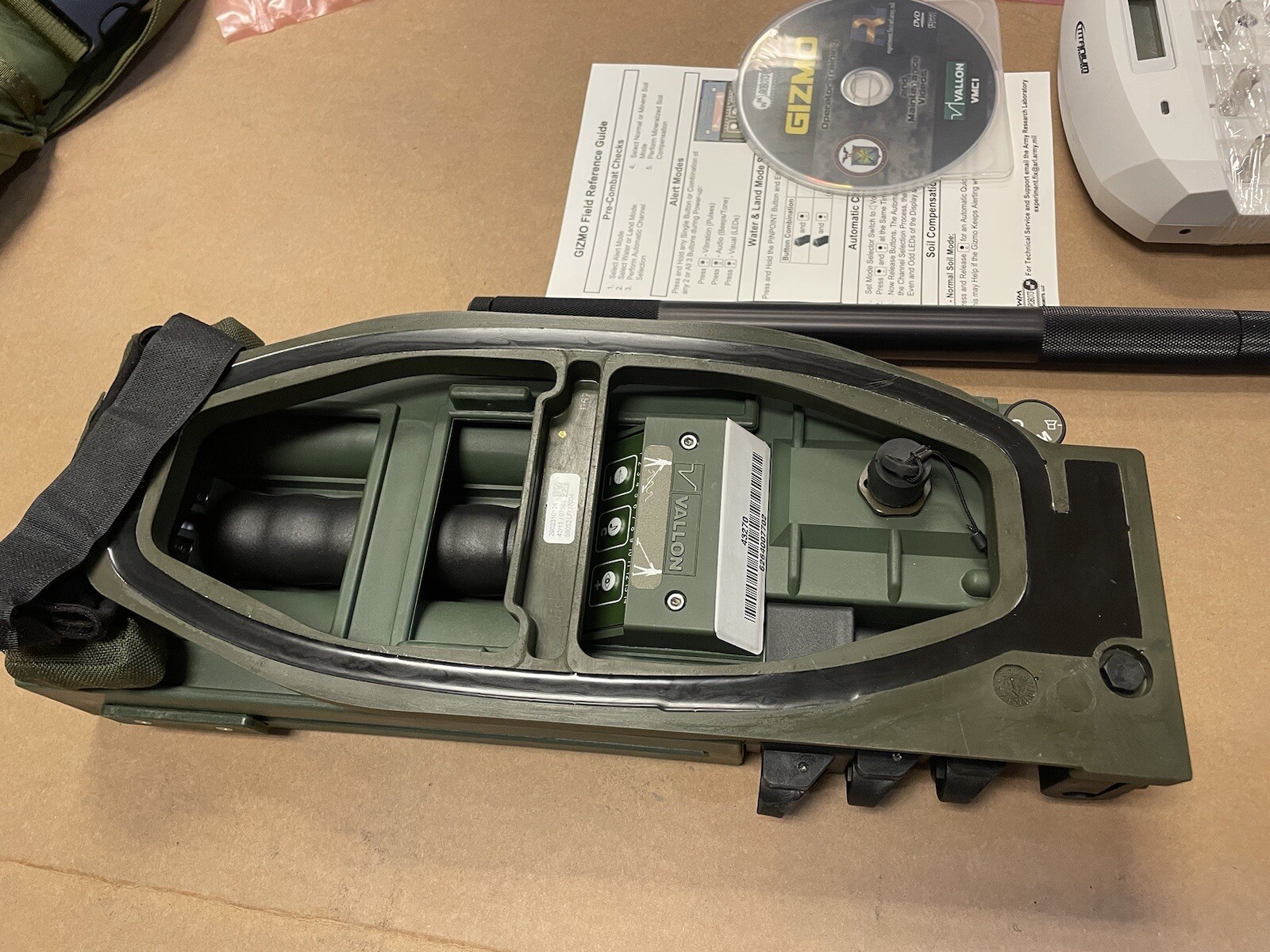 VALLON VMC1 Mine Metal Detector Kit Unused w/Headset, Accessories Military Grade