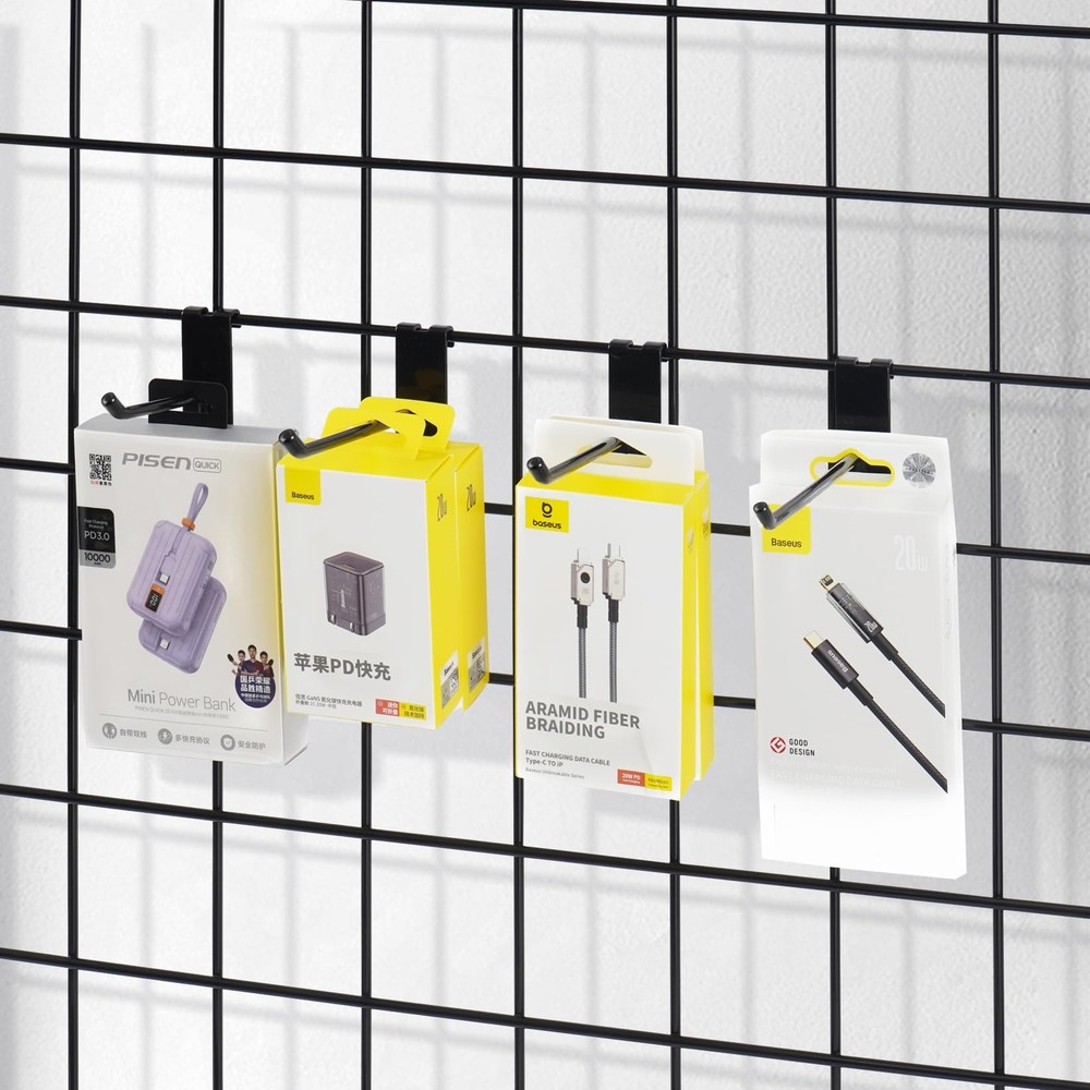 Gridwall Hooks 8 Inch50PC Display Hooks for Grid Wall Hooks for Grid Wall Pan...