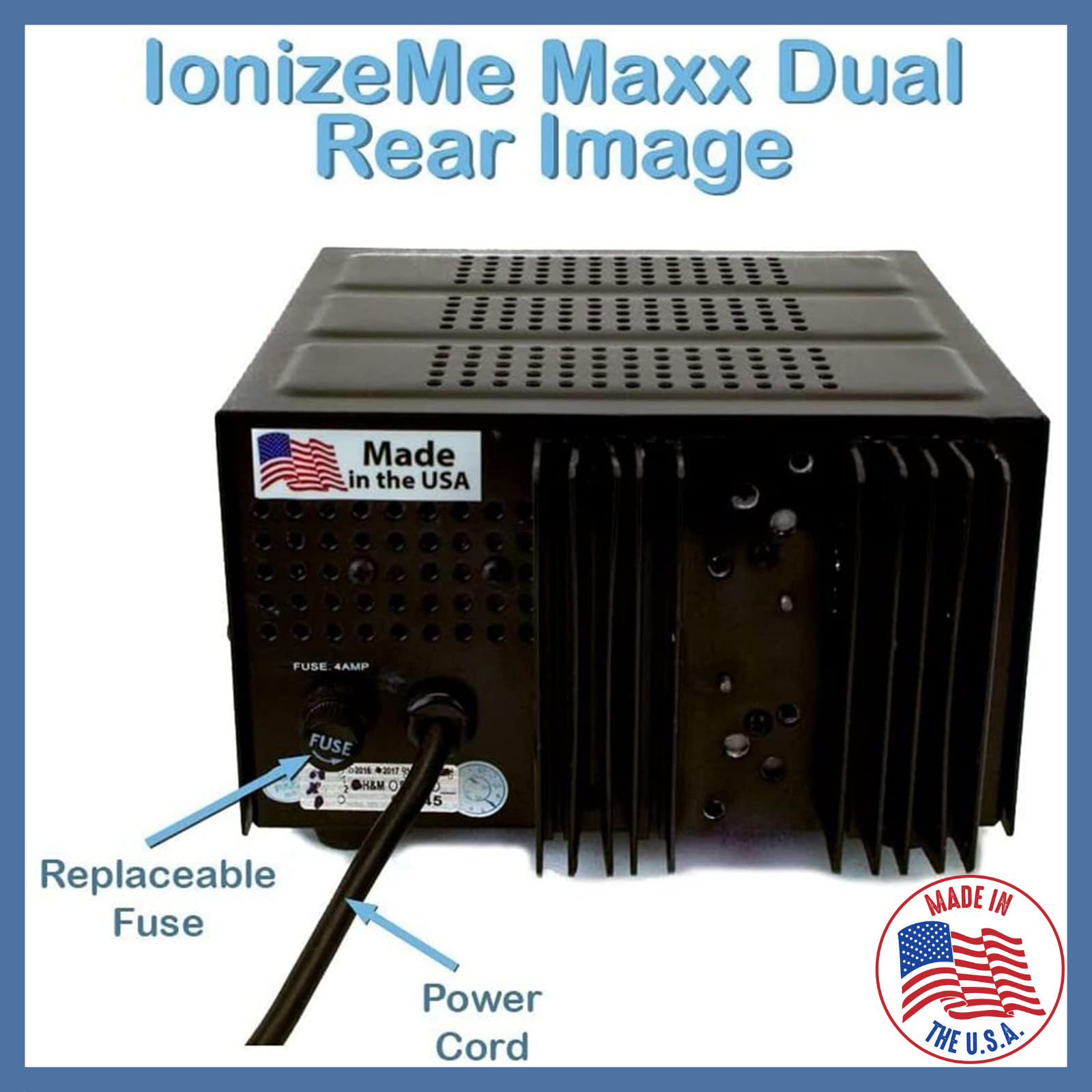 IonizeMe Maxx Dual Powerful 20V Ionic Foot Bath Spa Detox Machine Made in USA
