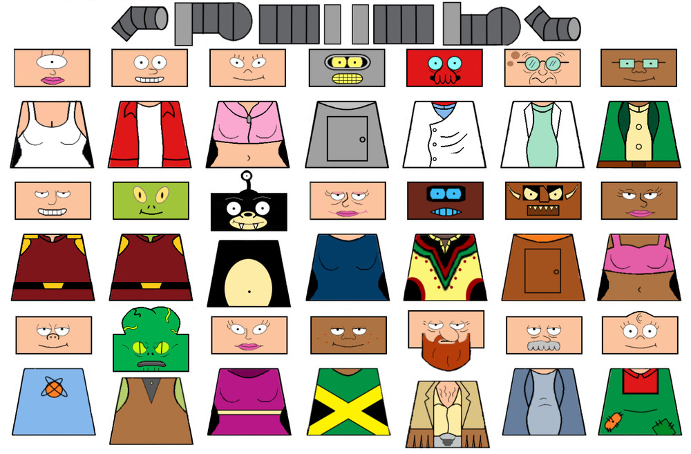 Future Minifigure Decal Sheet