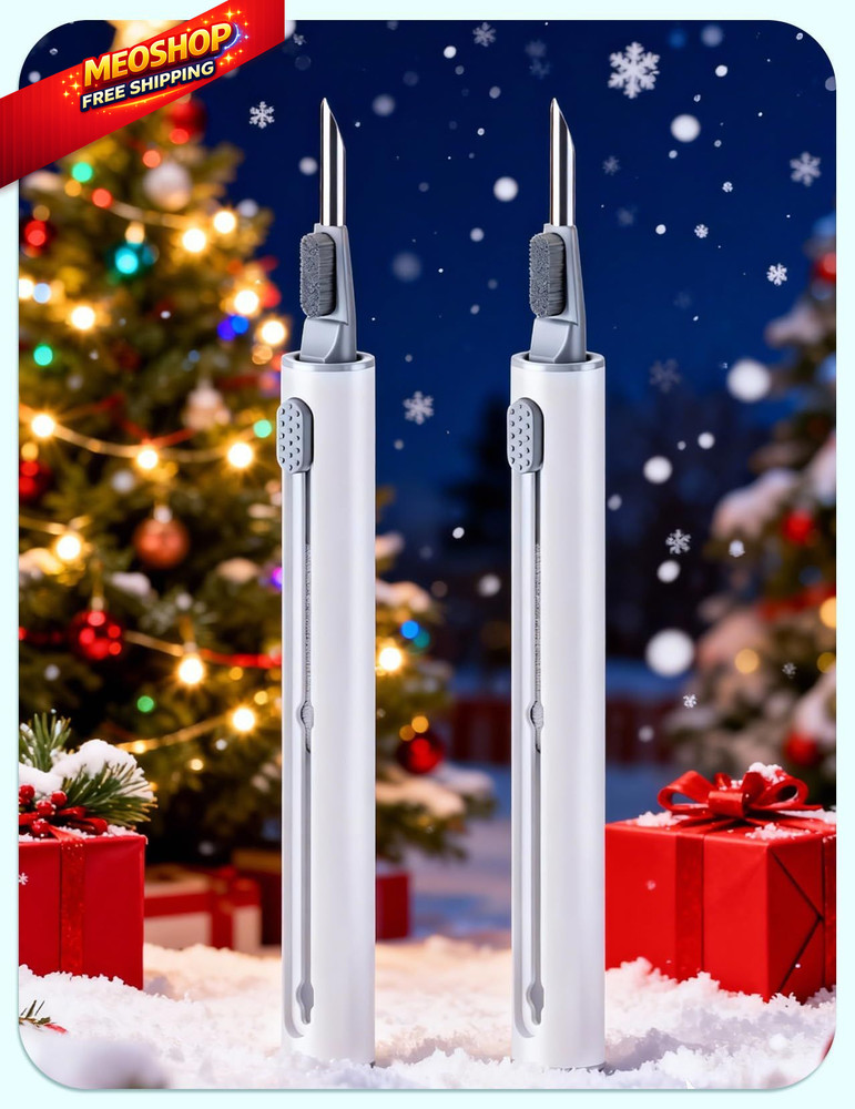 2 Pack Cleaner Kit for Airpods Pro 4 3 2 1, Multi-Function Cleaning Pen White