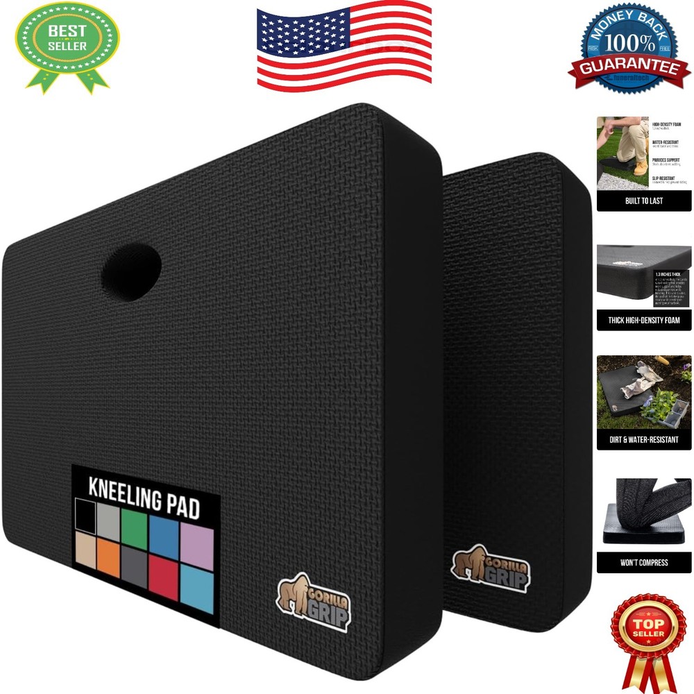 Durable Waterproof Kneeling Pads, 2 Pack - Lightweight & Supportive for All Uses