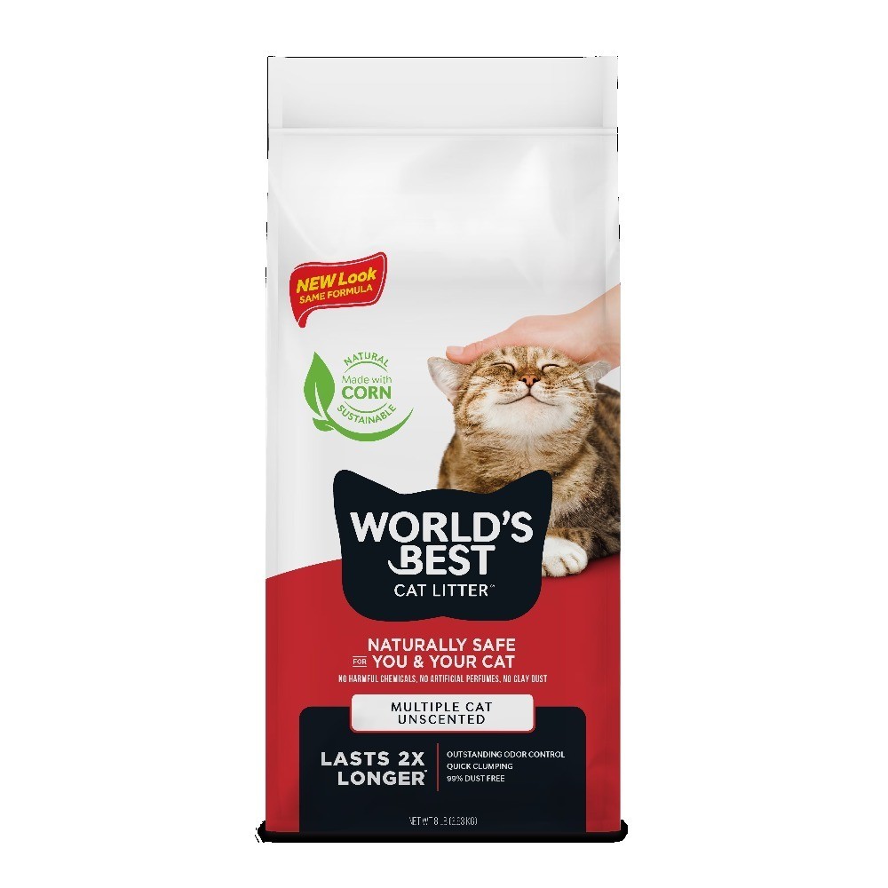 Natural Clumping Multiple Cat Litter Unscented Dust Free Flushable Quick