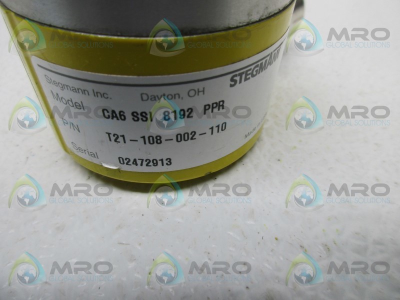 STEGMANN T21-108-002-110 ENCODER UNMP