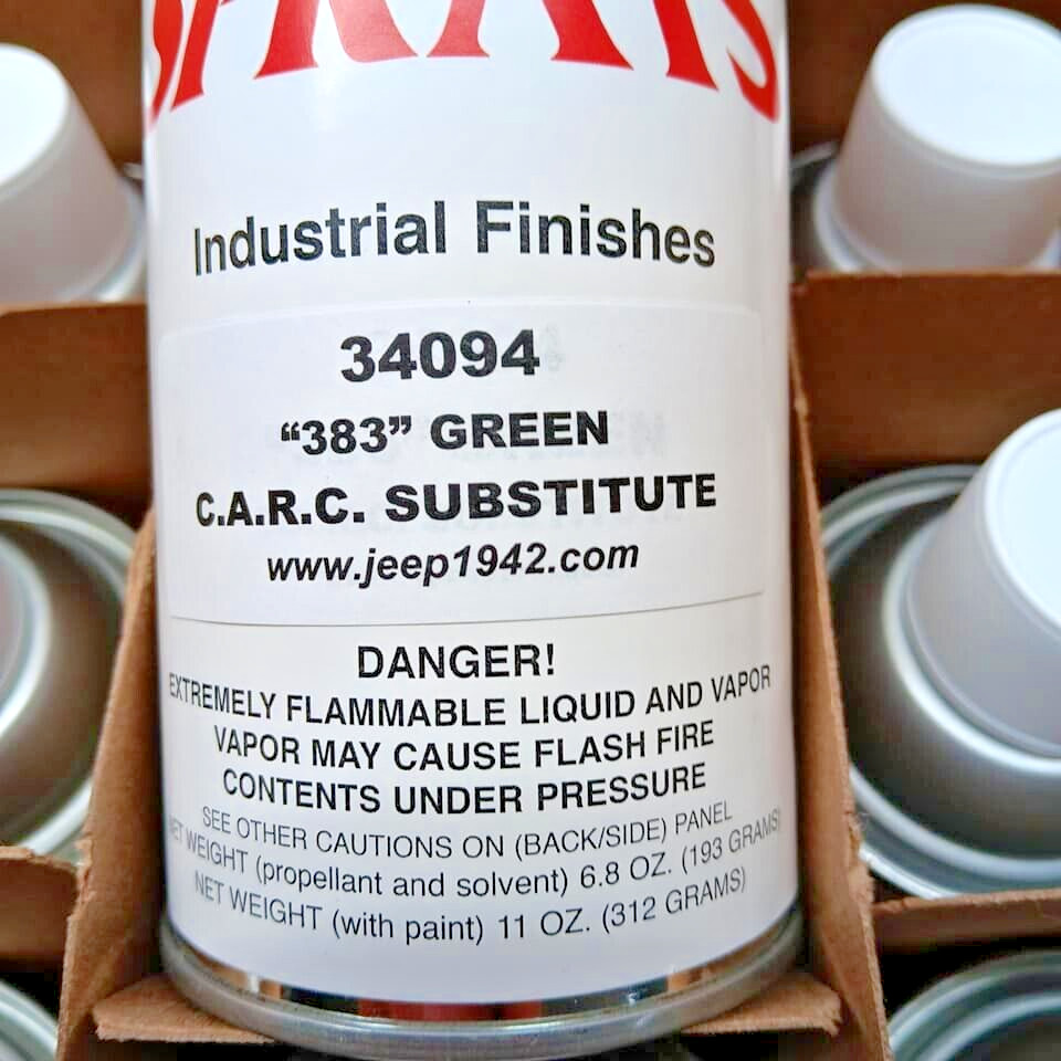 Gillespie Military Spray Paint 34094. 383 CARC Green Substitute. Humvee Hummer.