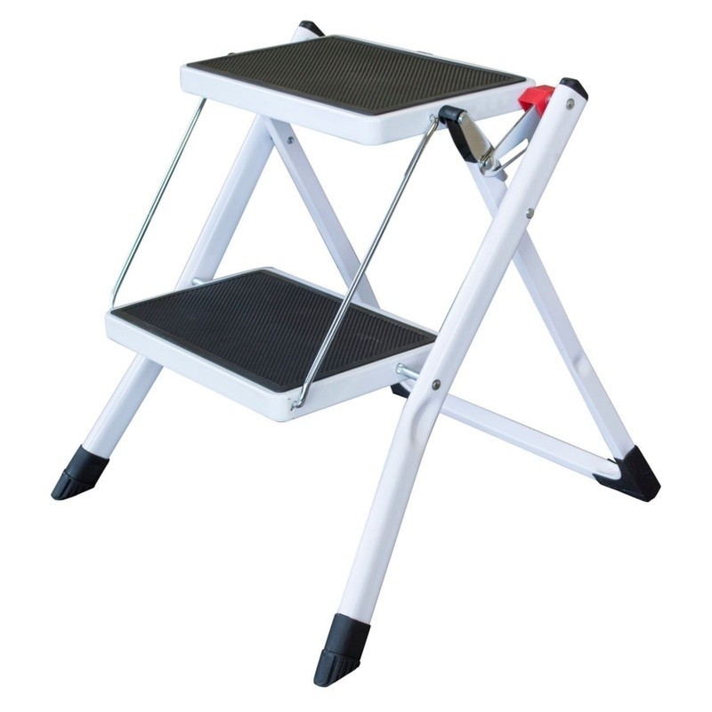 Two Step Mini Step Ladder Folding Utility Stool Compact Design Home Use