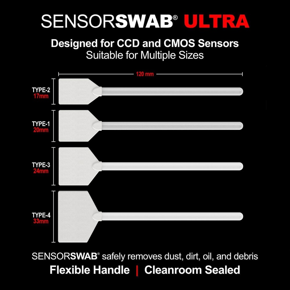 Camera Sensor Cleaning Kit with Eclipse Optic Cleaner and Travel-Friendly Pouch